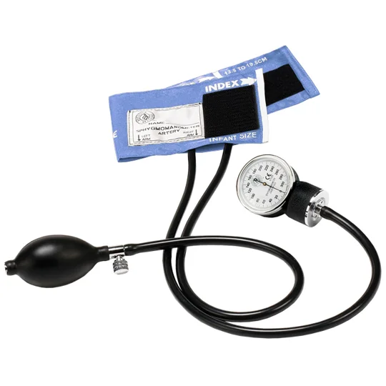 Premium Infant Aneroid Sphygmomanometer BP Cuff Ciel Blue
