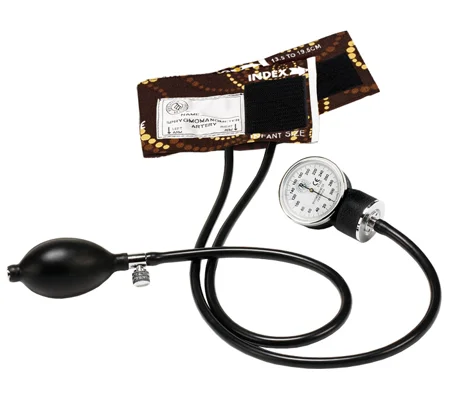 Premium Infant Aneroid BP Cuff Chocolate Golden Swirls