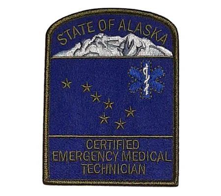 AK Alaska State Emergency Medical Technician Shoulder Patch