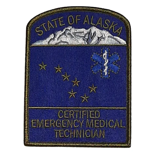 AK Alaska State Emergency Medical Technician Shoulder Patch