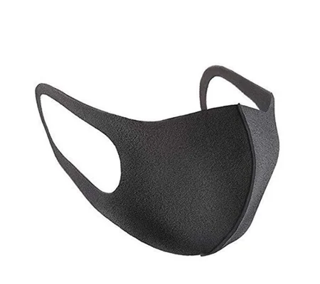 Reusable Washable Protective Face Mask Black Covid