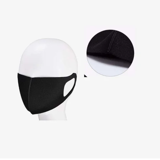 Reusable Washable Protective Face Mask Black Covid