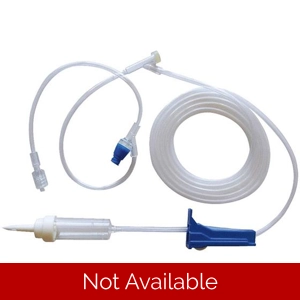 IV Adminstration Set Maxi 10 Drip Needless + Needle Ports 83