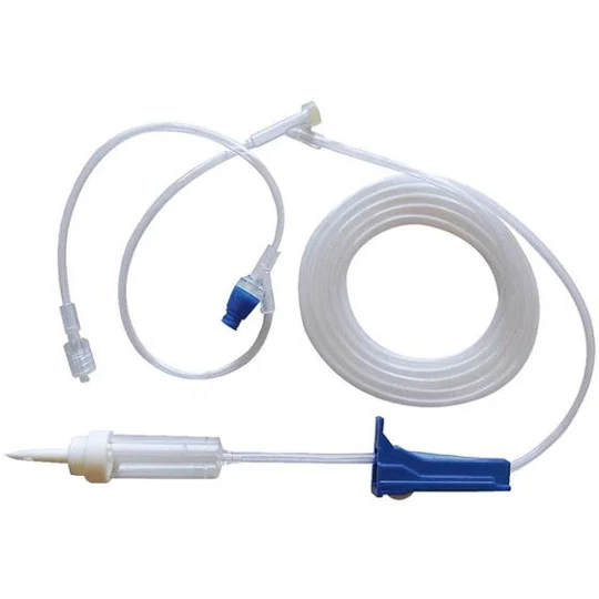 IV Administration Set Maxi 10 Drip Needless + Needle Ports 83"