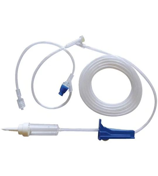 IV Adminstration Set Mini 60 Drip Needless + Needle Ports 83"
