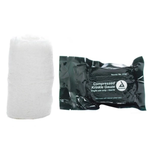 Compressed Krinkle Gauze Bandage - Sterile, 4.5