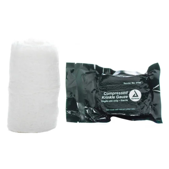 Compressed Krinkle Gauze Bandage - Sterile, 4.5" x 4.1yd