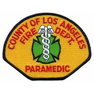CA California Los Angeles County Paramedic Shoulder Patch 2