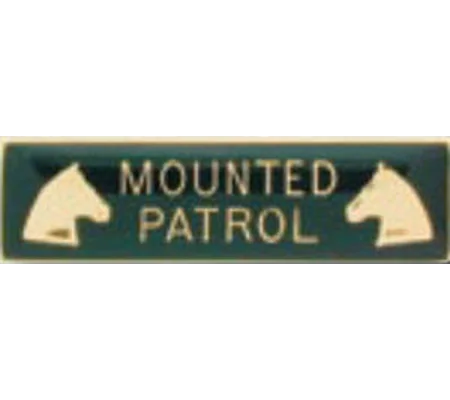 Commendation Bar Merit Award Honor Mounted Patrol Horseback