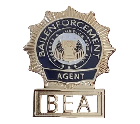 NYPD Sunburst Bail Enforcement Agent Badge Bounty Hunter Gold