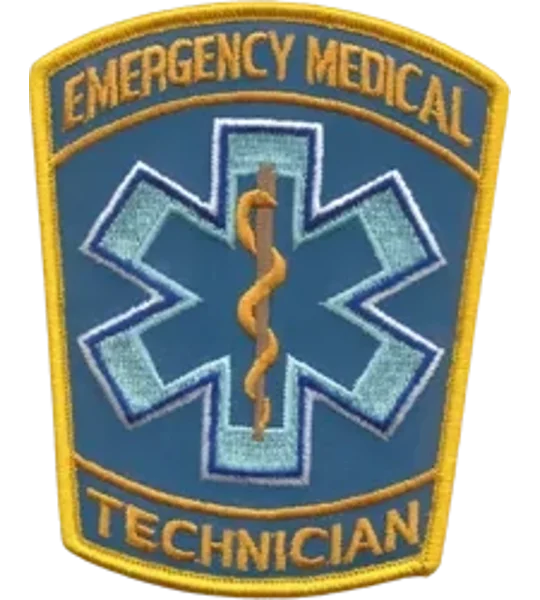 EMT Emergency Medical Technician Shoulder Patch Reflective
