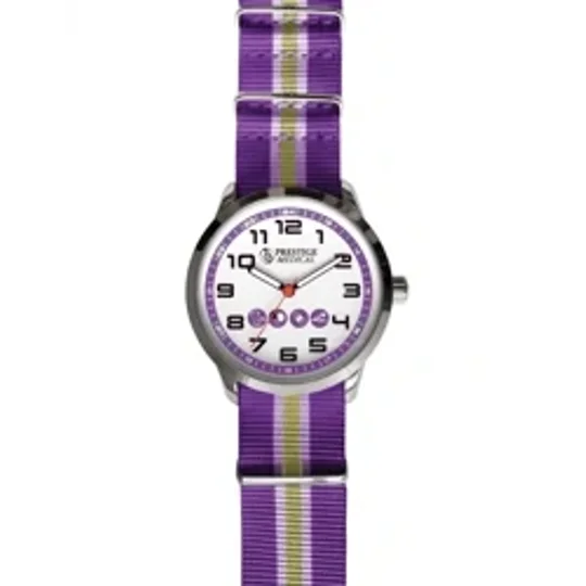 Nylon Band Fashion Nurse Scrub Watch Medical Theme Purple