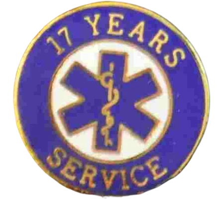 Insignia Tac Pin SOL Star of Life Years Service 17