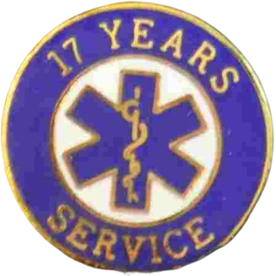 Insignia Tac Pin SOL Star of Life Years Service 17