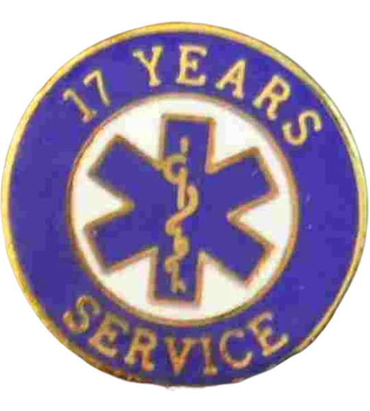 Insignia Tac Pin SOL Star of Life Years Service 17