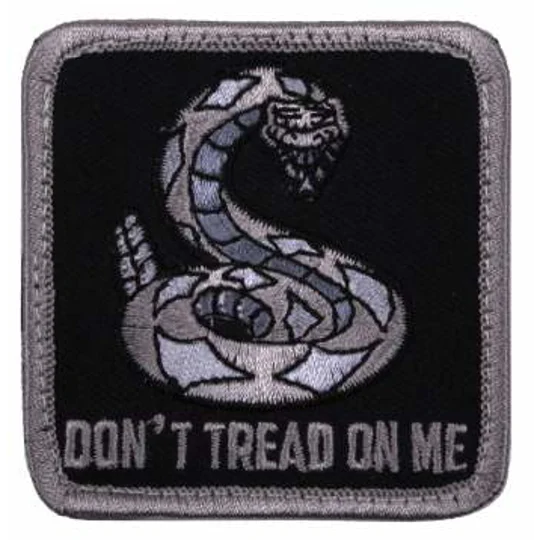 Don't Tread On Me Patch Velcro Black