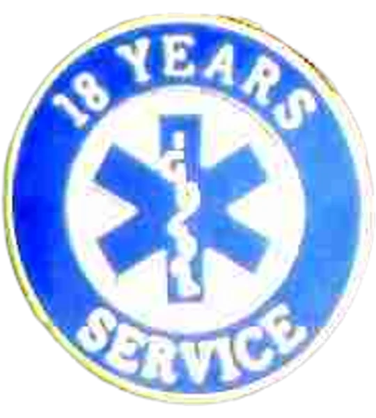 Insignia Tac Pin SOL Star of Life Years Service 18
