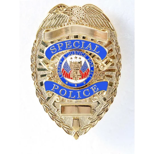 Special Police Officer Shield Breast Badge Gold