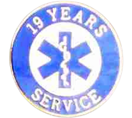 Insignia Tac Pin SOL Star of Life Years Service 19