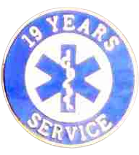 Insignia Tac Pin SOL Star of Life Years Service 19