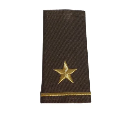 Gold Star Shirt Epaulette Shoulder Board Brown