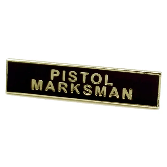 Commendation Bar Merit Award Pistol Marksman