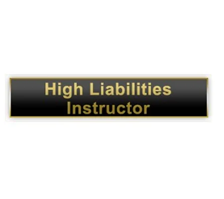 Commendation Bar Merit Award High Liabilities Instructor