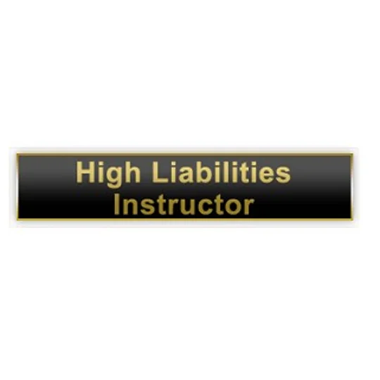 Commendation Bar Merit Award High Liabilities Instructor