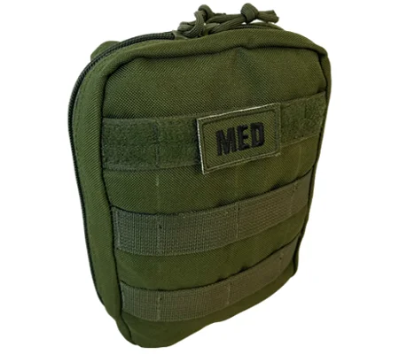 Tactical MOLLE Trauma First Aid Pouch Nylon Olive Drab