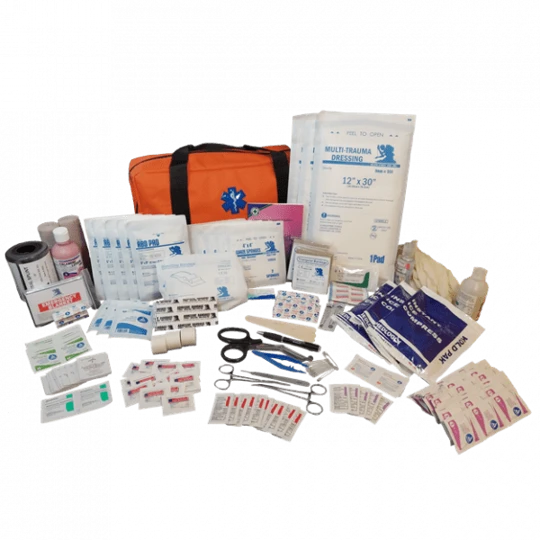 EMS Master Campers Trauma Bag Orange Fully Stocked