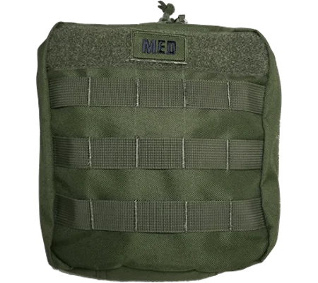 Tactical IFAK Velcro Trauma First Aid Pouch Nylon Olive Drab