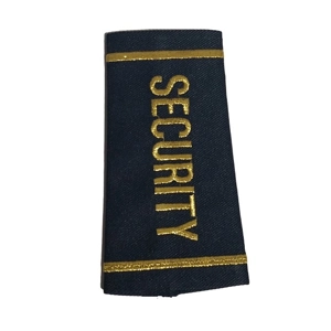 Security Shirt Epaulette Shoulder Board Gold Midnight