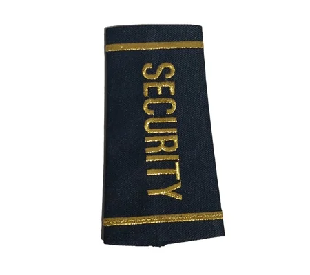 Security Shirt Epaulette Shoulder Board Gold Midnight