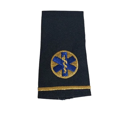 Star of Life Shirt Epaulette Shoulder Board Gold Midnight