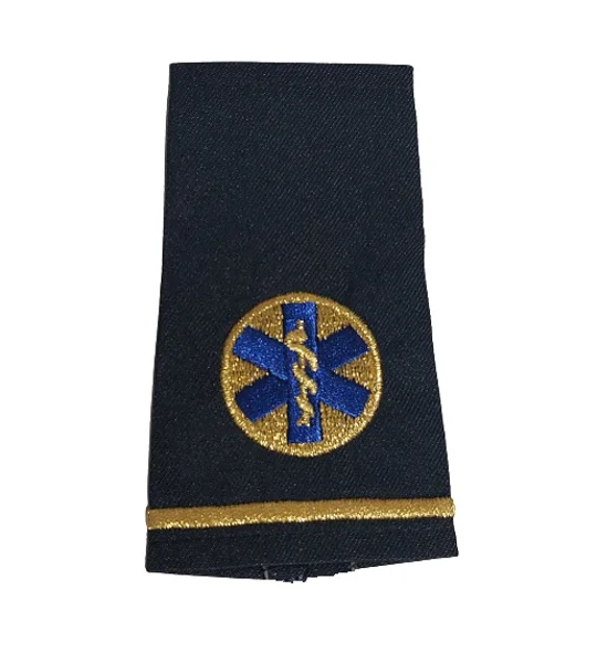 Star of Life Shirt Epaulette Shoulder Board Gold Midnight