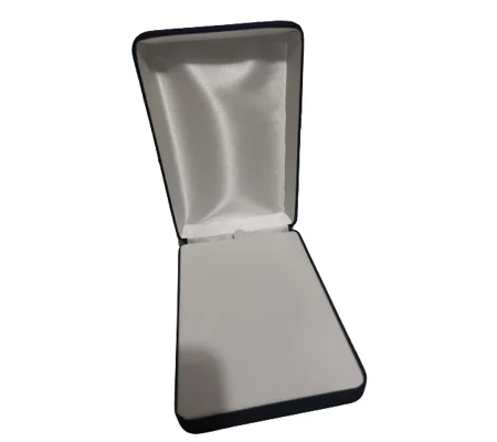 Velour covered steel presentation box for emblems insignia Large