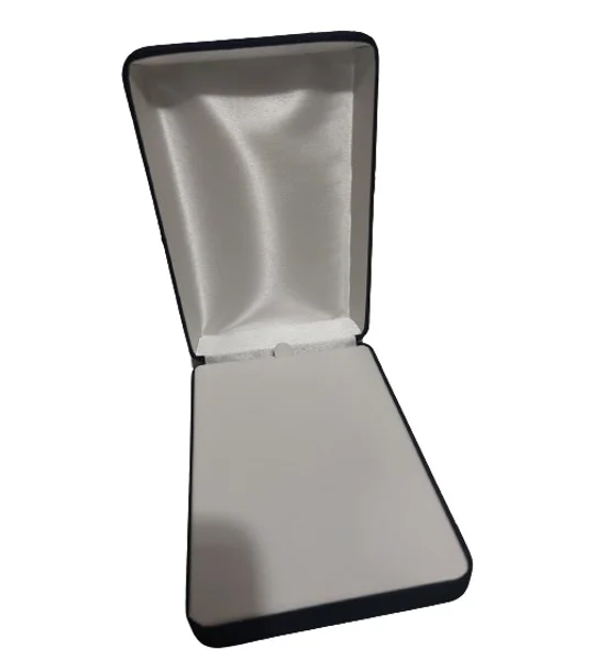 Velour covered steel presentation box for emblems insignia Large