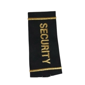 Security Shirt Epaulette Shoulder Board Gold Black