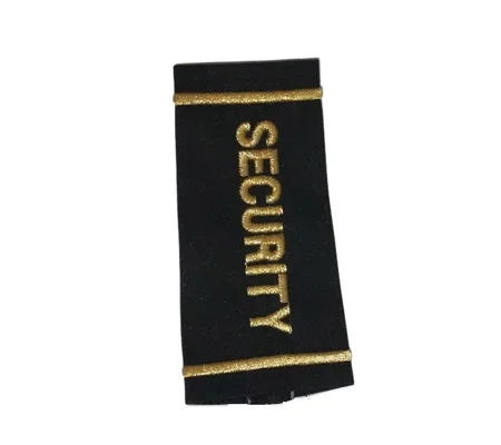 Security Shirt Epaulette Shoulder Board Gold Black
