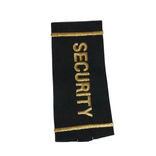 Security Shirt Epaulette Shoulder Board Gold Black