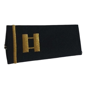 Gold Captain Shirt Epaulette Shoulder Board Midnight
