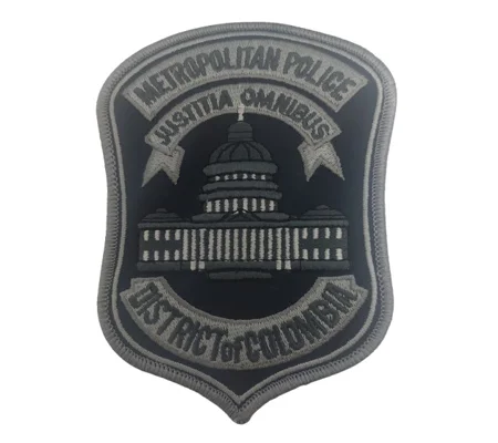 DC Metropolitan Police Department Shoulder Patch Tactical Tac Black