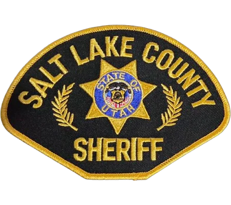 UT Utah State Salt Lake County Sheriff Shoulder Patch Black