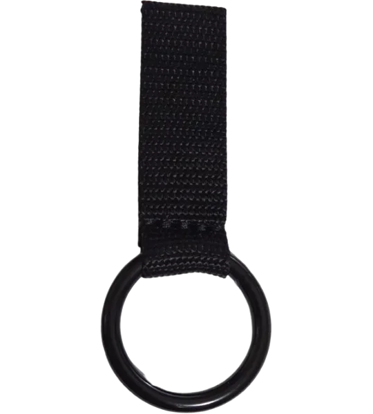 Nylon Baton Straight Stick Holder Black Ring Slide On