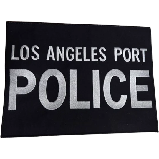 Los Angeles Port Police Back Patch Velcro 9 x 12