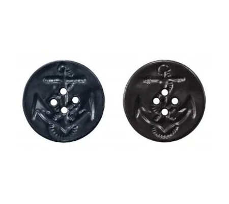 Replacement Military Peacoat Button - Jacket Button Black