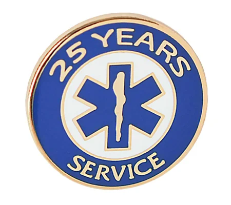 Insignia Tac Pin SOL Star of Life Years Service 25