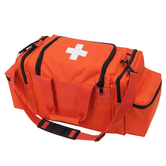Large Trauma Bag Orange with Cross