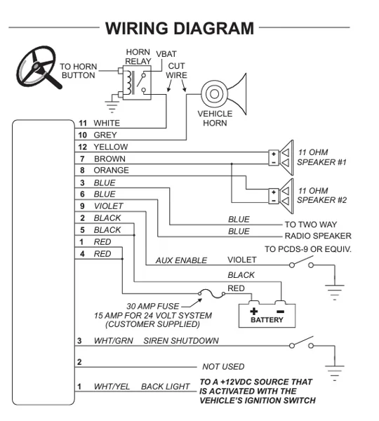 Whelen Power Harness Plug Cable 3 Pin 295HFSBJ1