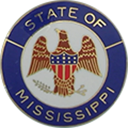 Collar Insignia Tac Pin State Seal MS Mississippi